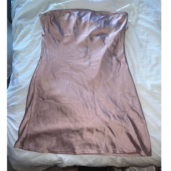 SAYDEE STRAPLESS MINI DRESS ROSE - Picture 3 of 5